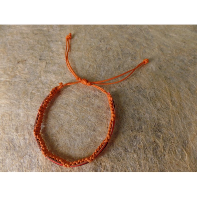 Bracelet color orange/marron