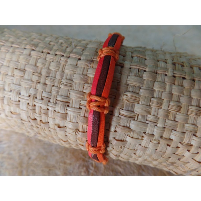 Bracelet color orange/marron