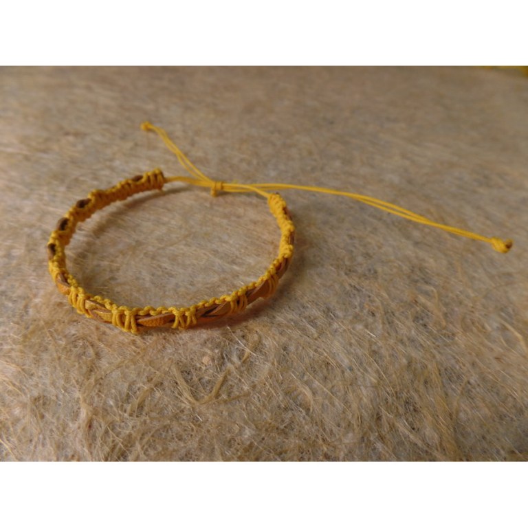 Bracelet color jaune doré