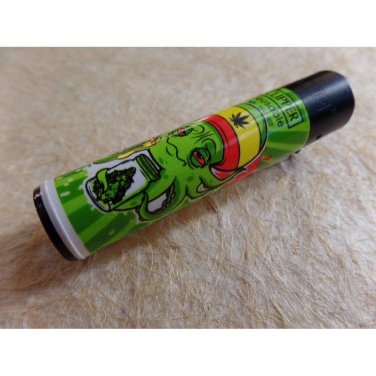 Briquet poulpe vert rasta