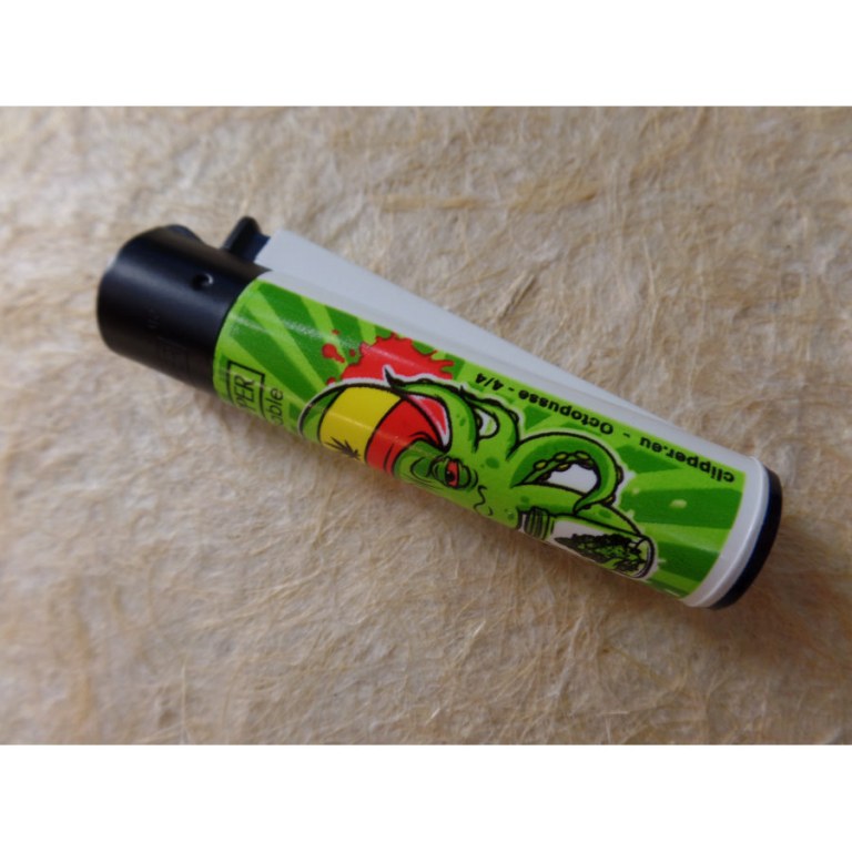 Briquet poulpe vert rasta