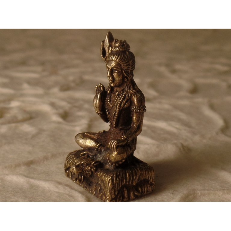 Miniature Shiva gris paume ouverte