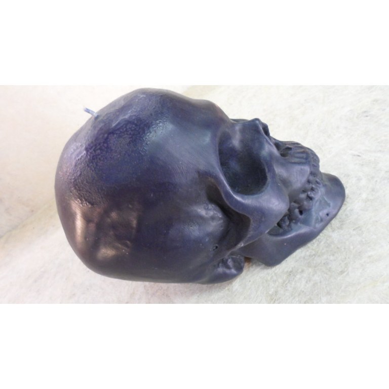 Bougie skull noire