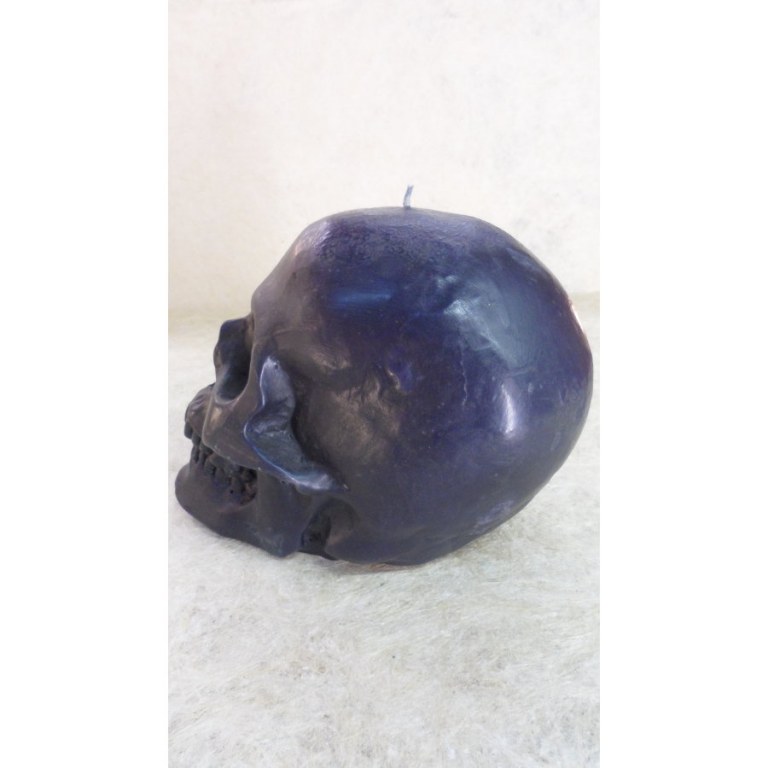 Bougie skull noire