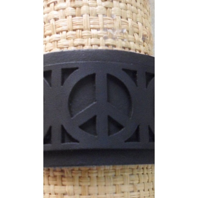 Bracelet peace and love noir