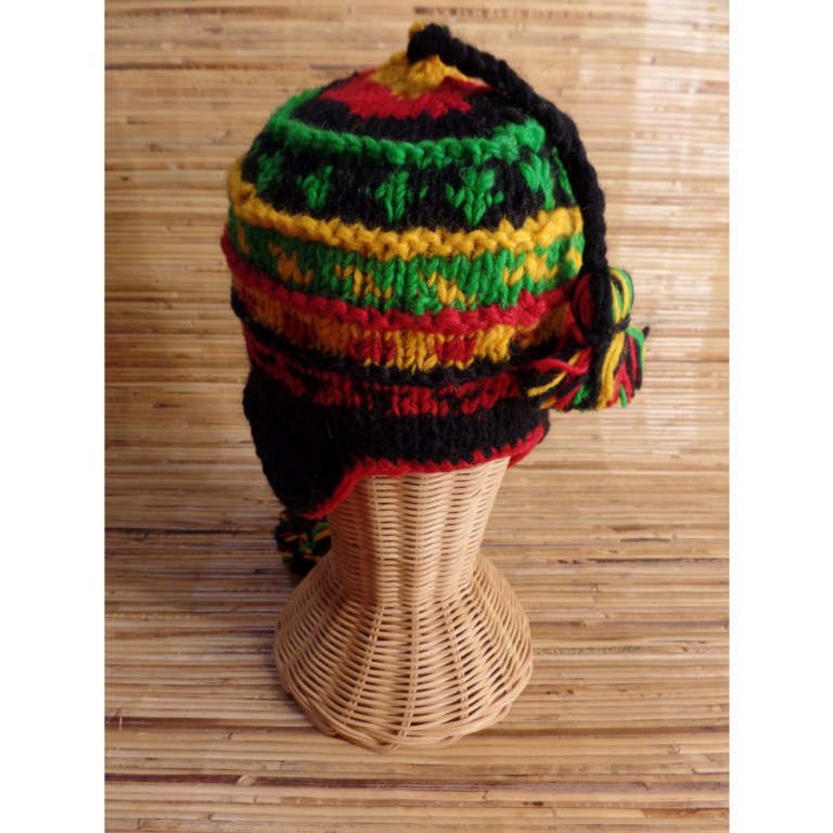 Chullo enfant jacquard rasta