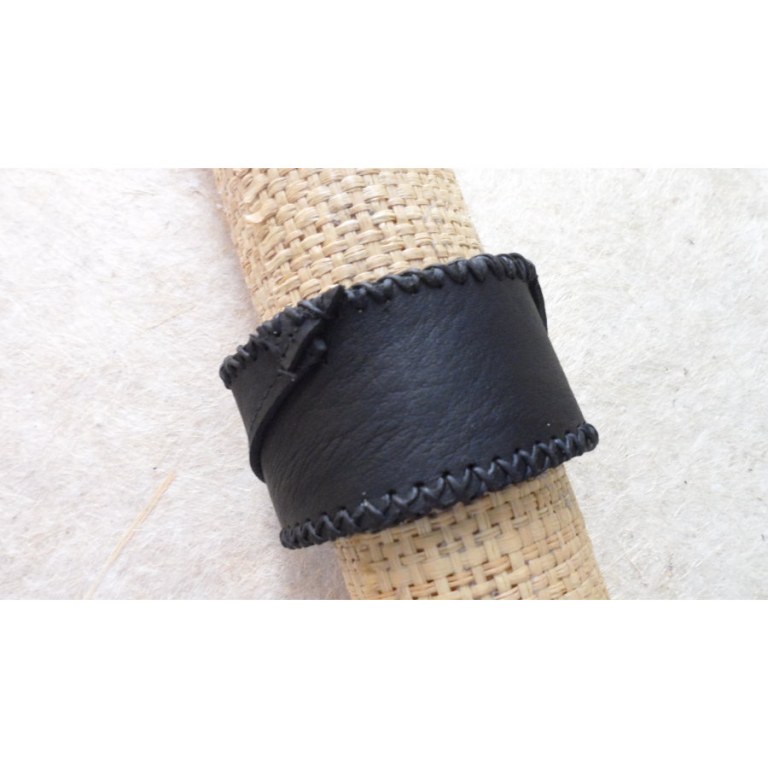 Bracelet patch noir