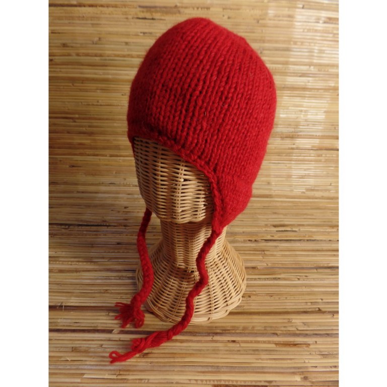 Chullo uni rouge enfant