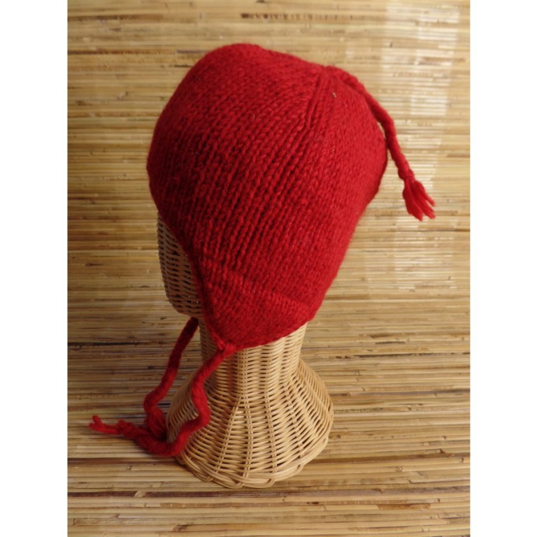 Chullo uni rouge enfant