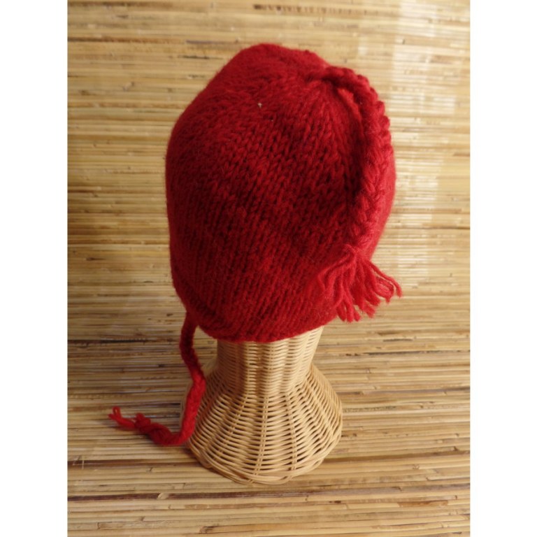 Chullo uni rouge enfant