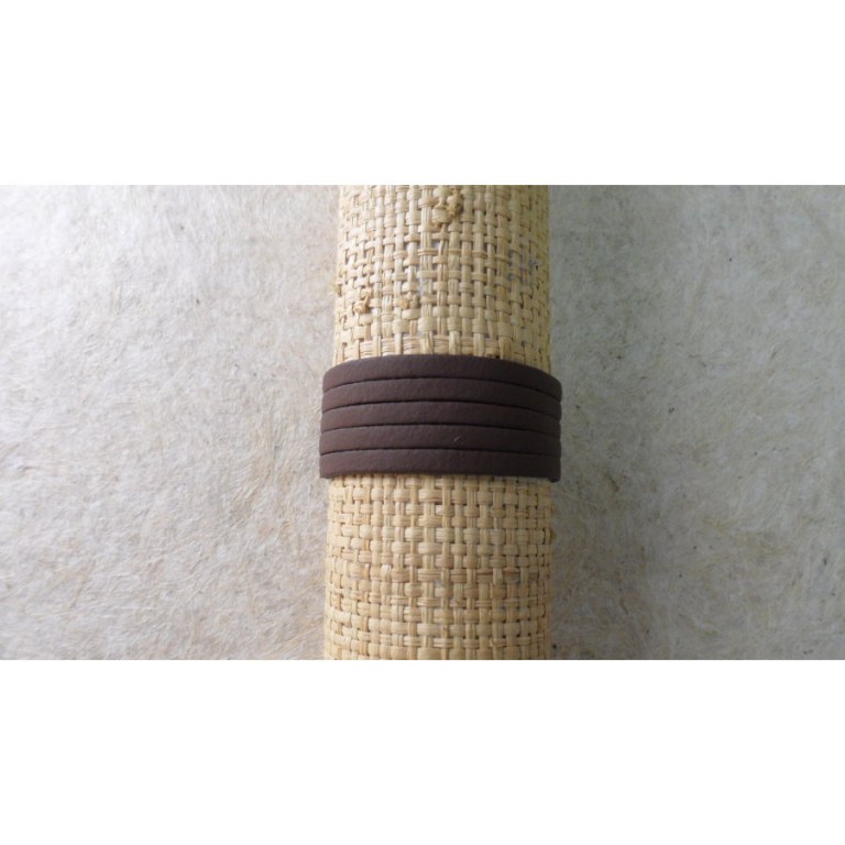 Bracelet marron mat strap