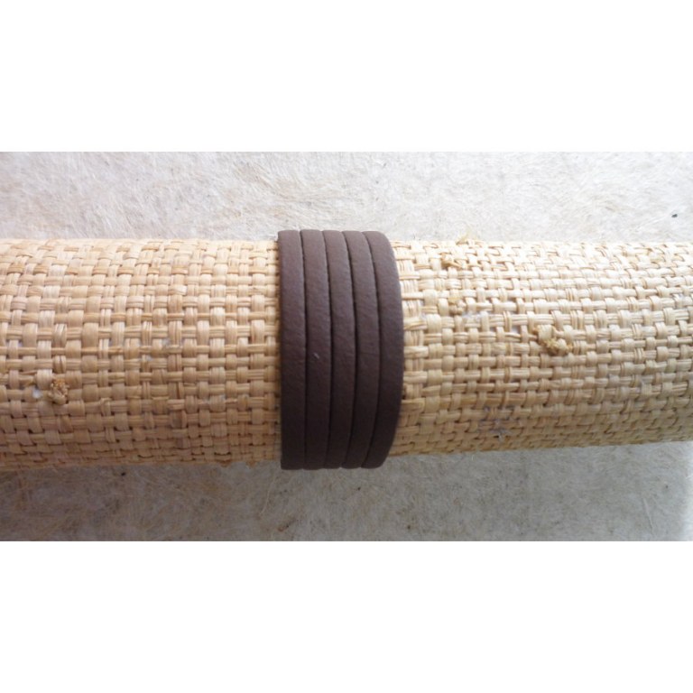 Bracelet marron mat strap