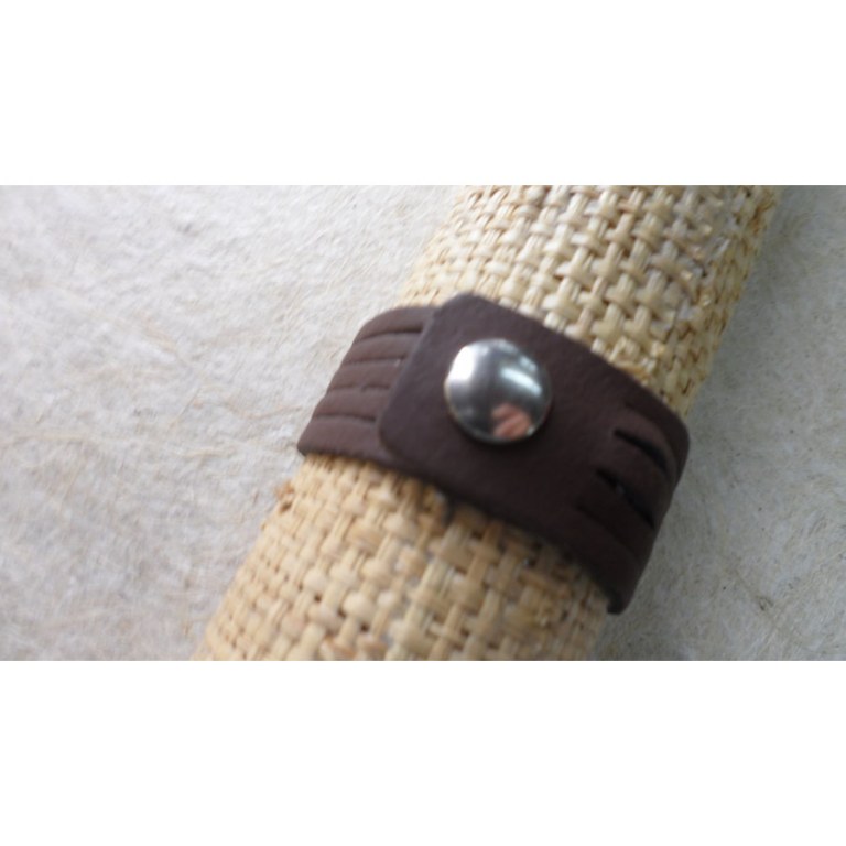 Bracelet marron mat strap