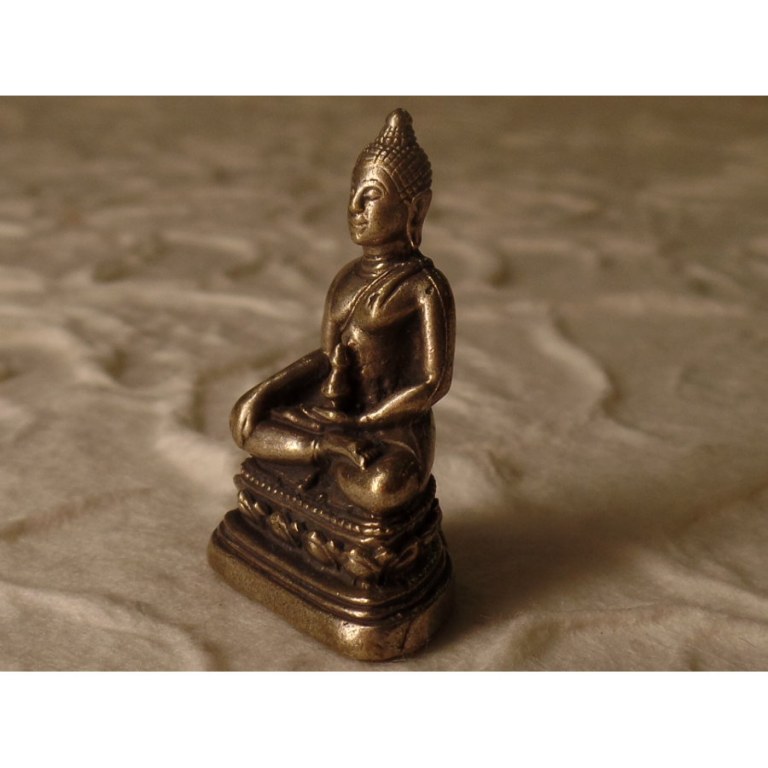 Miniature grise Bouddha Bhaishavaguru 