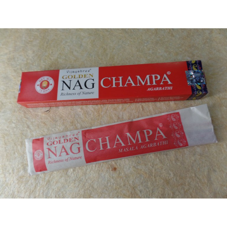 Batons d'encens golden Nag champa 