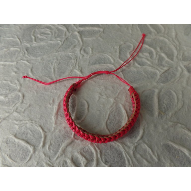 Bracelet Dian rose foncé