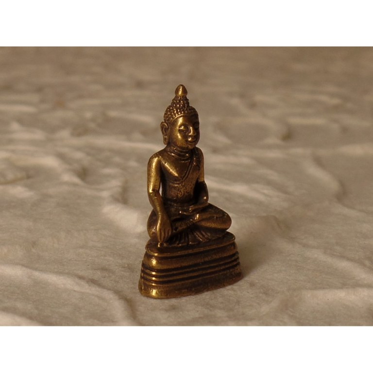 Miniature dorée Bouddha en méditation