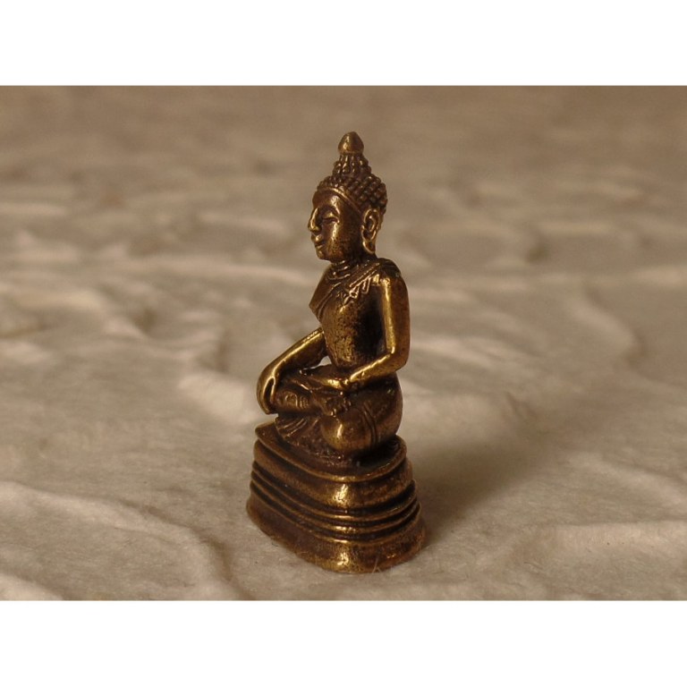 Miniature dorée Bouddha en méditation