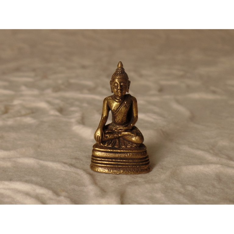 Miniature dorée Bouddha en méditation