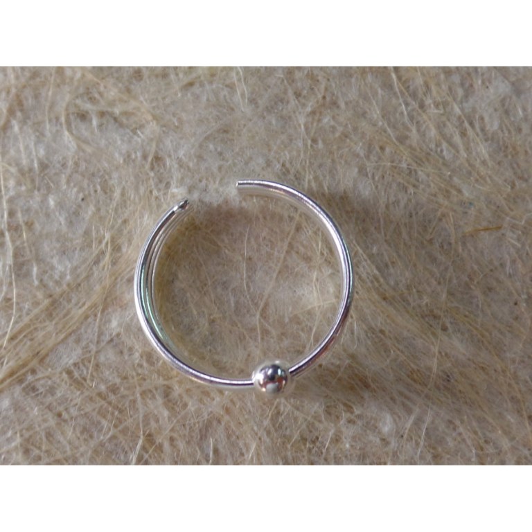 Bague orteil 3 fils 3 mini perles