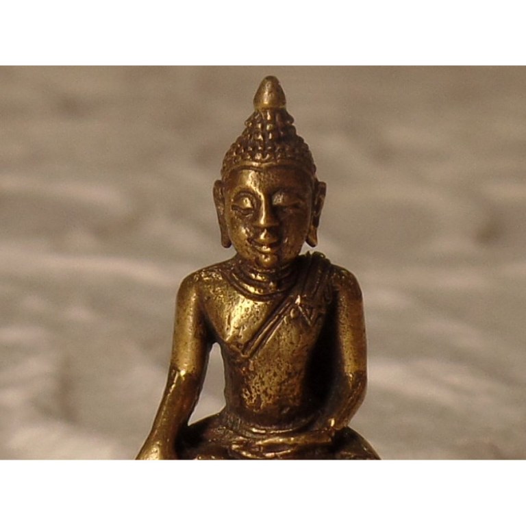 Miniature dorée Bouddha en méditation