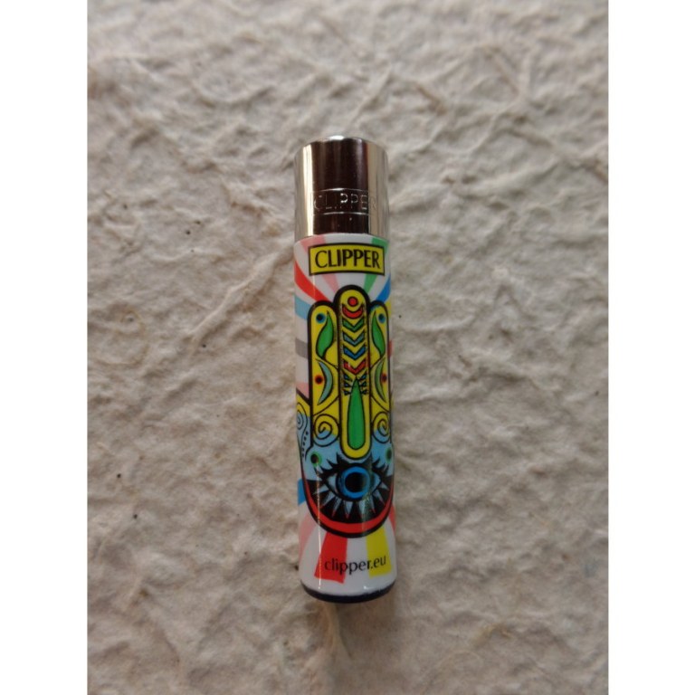 Briquet khamsa mandala rayures colorées