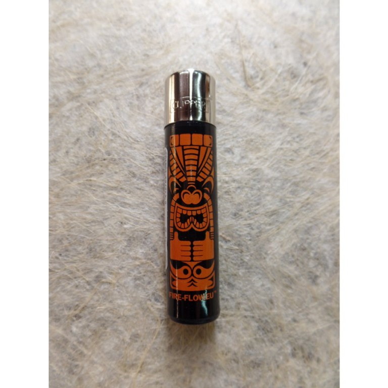 Briquet orange tiki