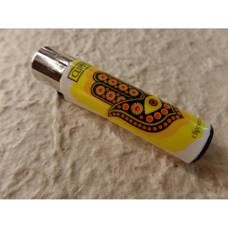 Briquet khamsa mandala jaune