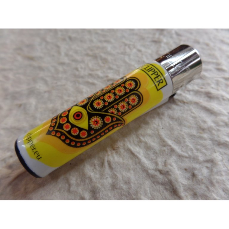 Briquet khamsa mandala jaune