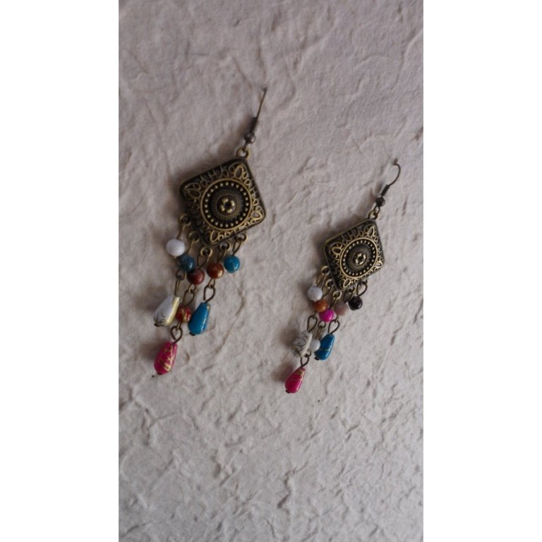 Boucles d'oreilles Hom color