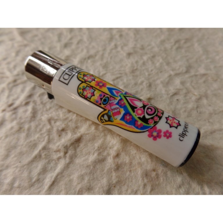 Briquet khamsa mandala blanc