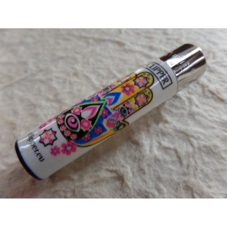 Briquet khamsa mandala blanc