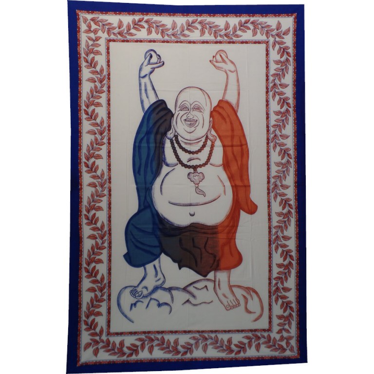 Tenture Bouddha rieur