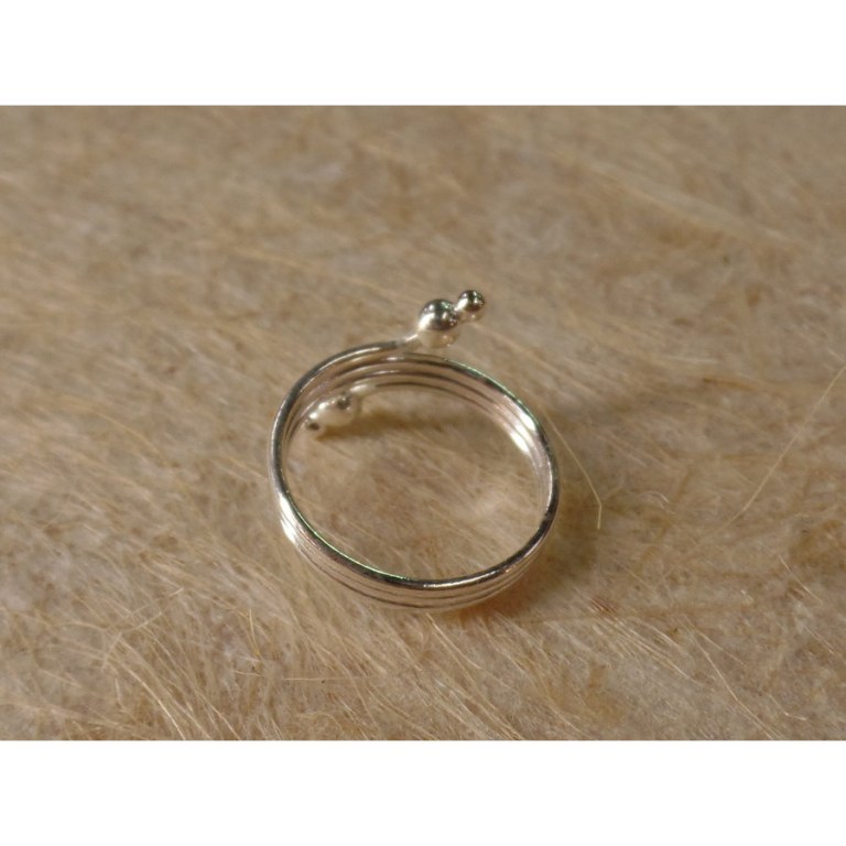 Bague de pied 3 spires 4 mini perles