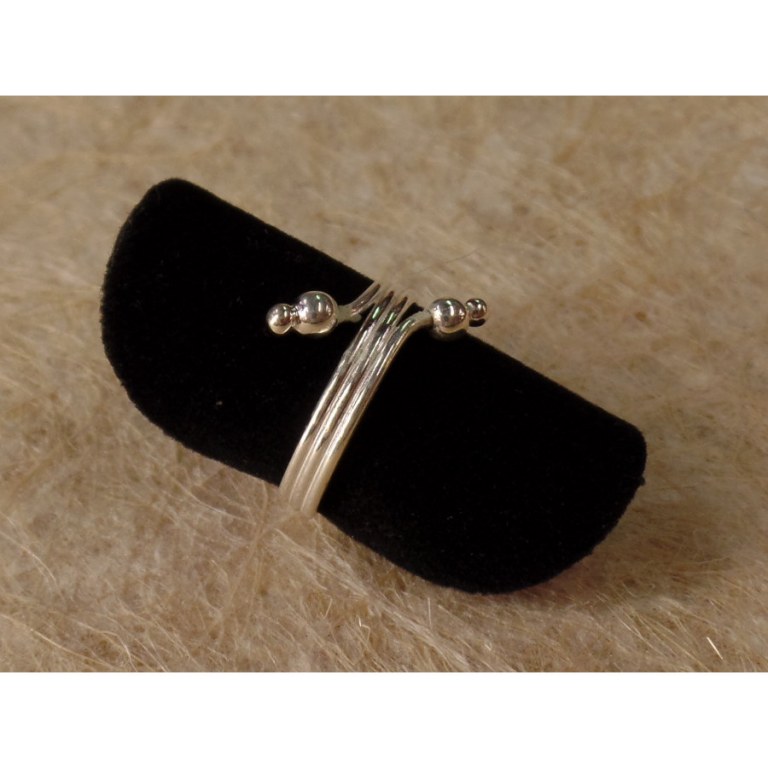 Bague de pied 3 spires 4 mini perles