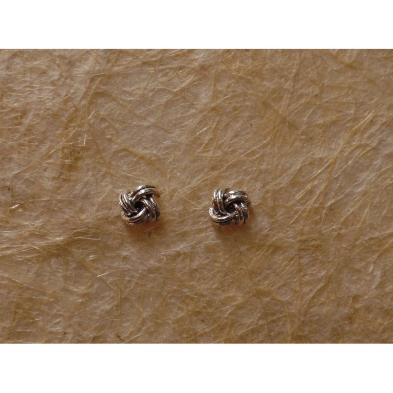 Clous d'oreilles boucle 2 fils