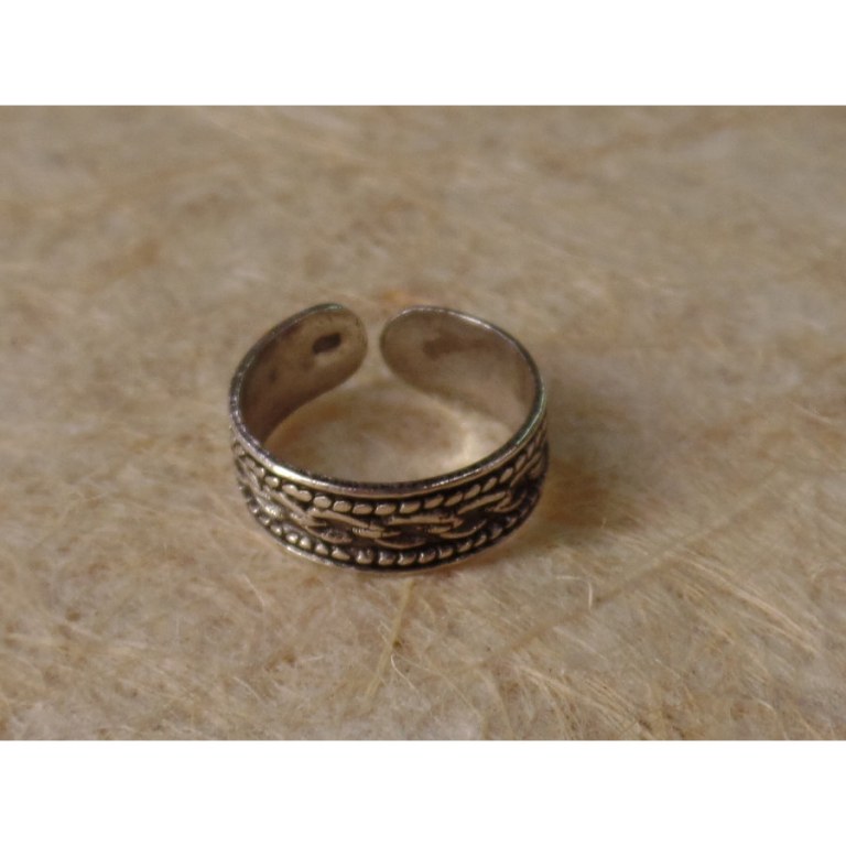 Bague orteil motif maillon