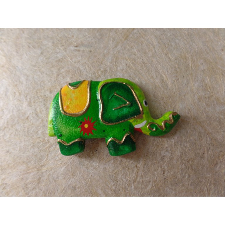 Magnet éléphant vert