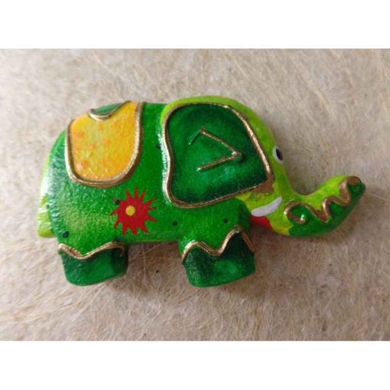 Magnet éléphant vert