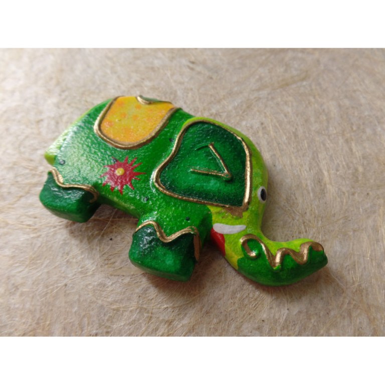 Magnet éléphant vert