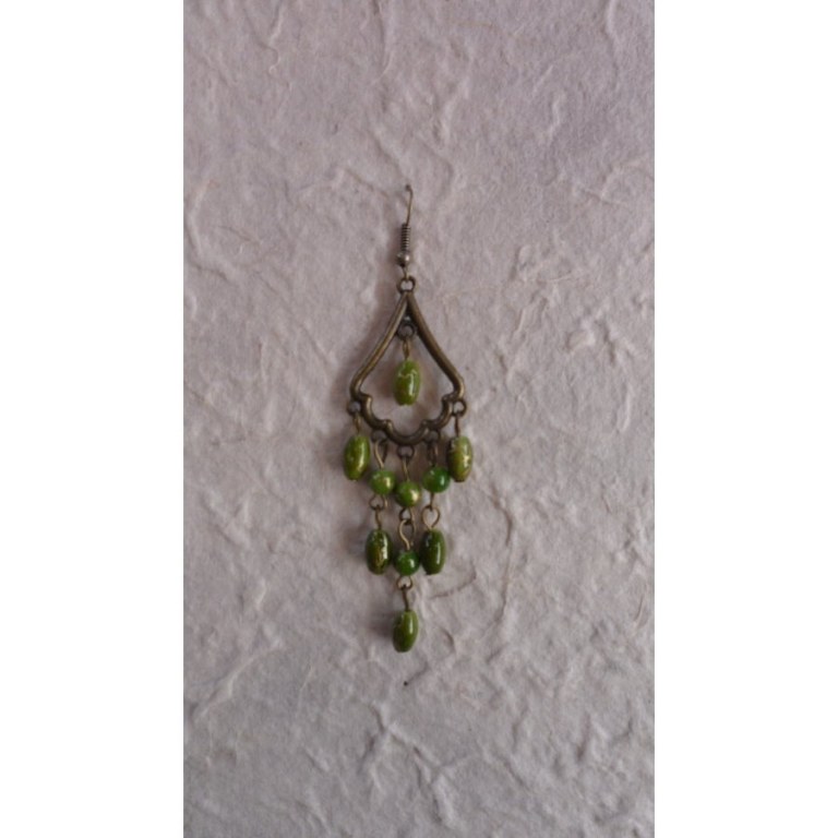 Pendants d'oreilles Yanisa verts