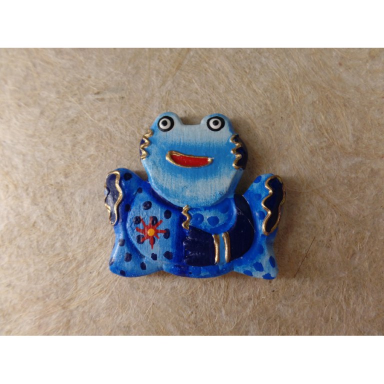 Magnet grenouille bleue