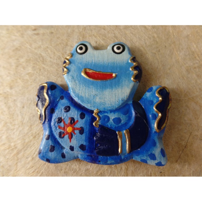 Magnet grenouille bleue