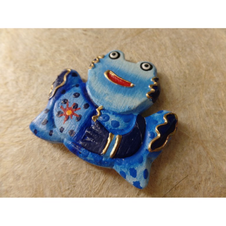 Magnet grenouille bleue