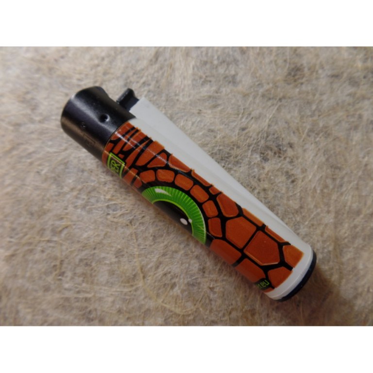 Briquet oeil de reptile vert