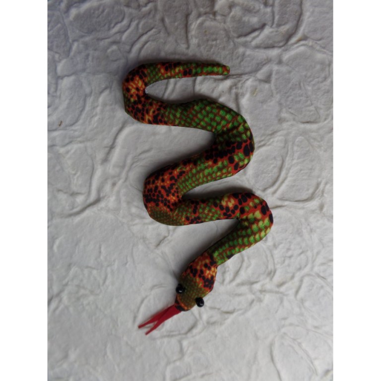 Ani thaï serpent vert/rouge 2