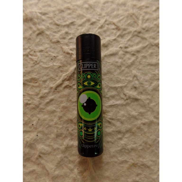 Briquet noir oeil vert