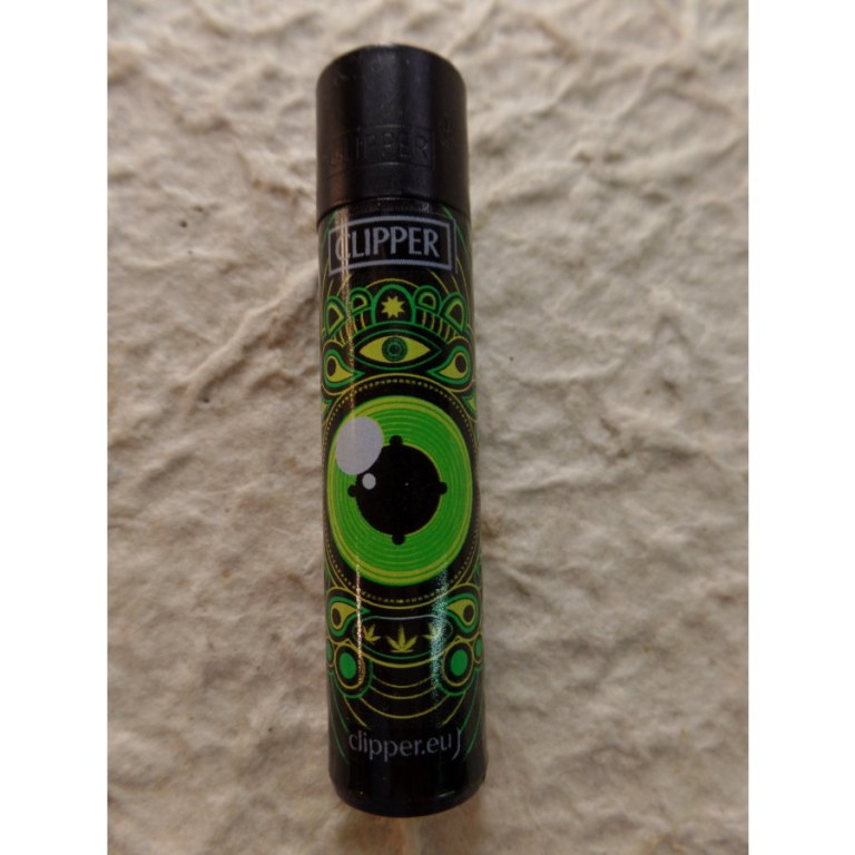 Briquet noir oeil vert