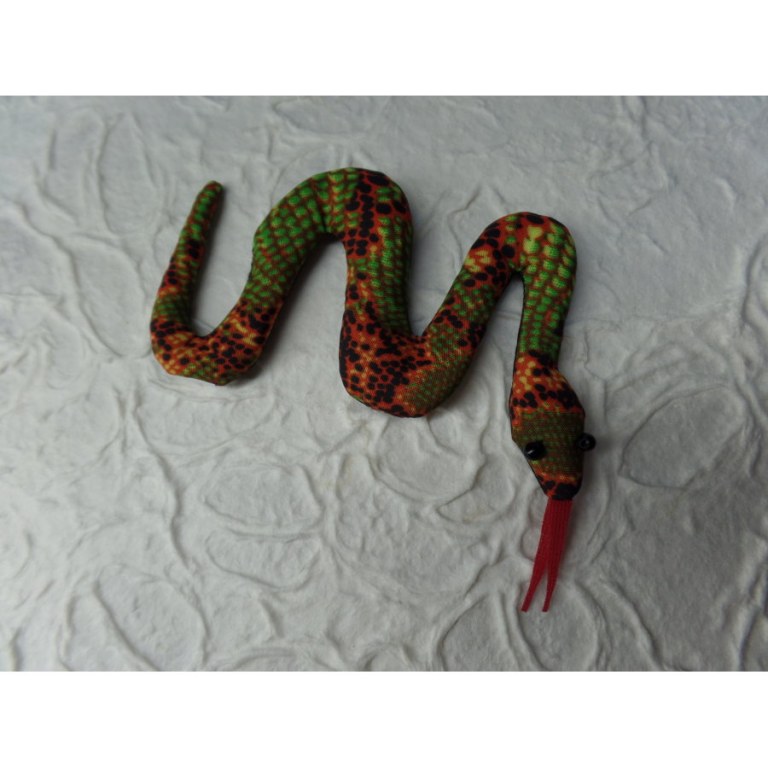 Ani thaï serpent vert/rouge 2