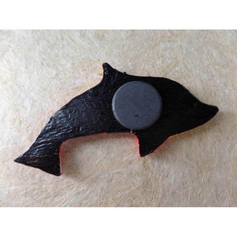 Magnet poisson rouge orange